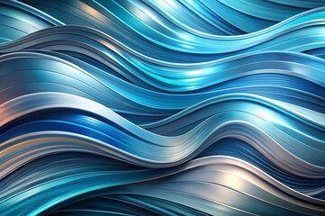 Obraz premium Abstract Blue Grey Background with Wavy Patterns for Creative Design and Art Projects