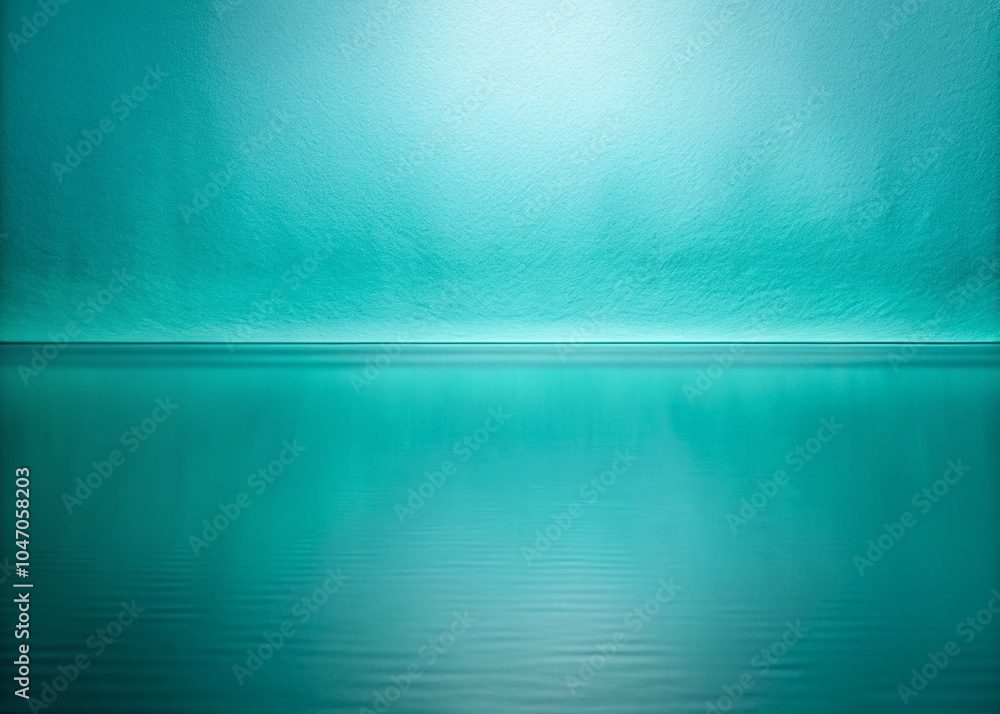 Aufkleber abstract turquoise background with copy space for minimalist design and creative projects