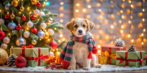 Adorable Christmas Puppy Pictures Capturing Joyful Moments with Festive Decor