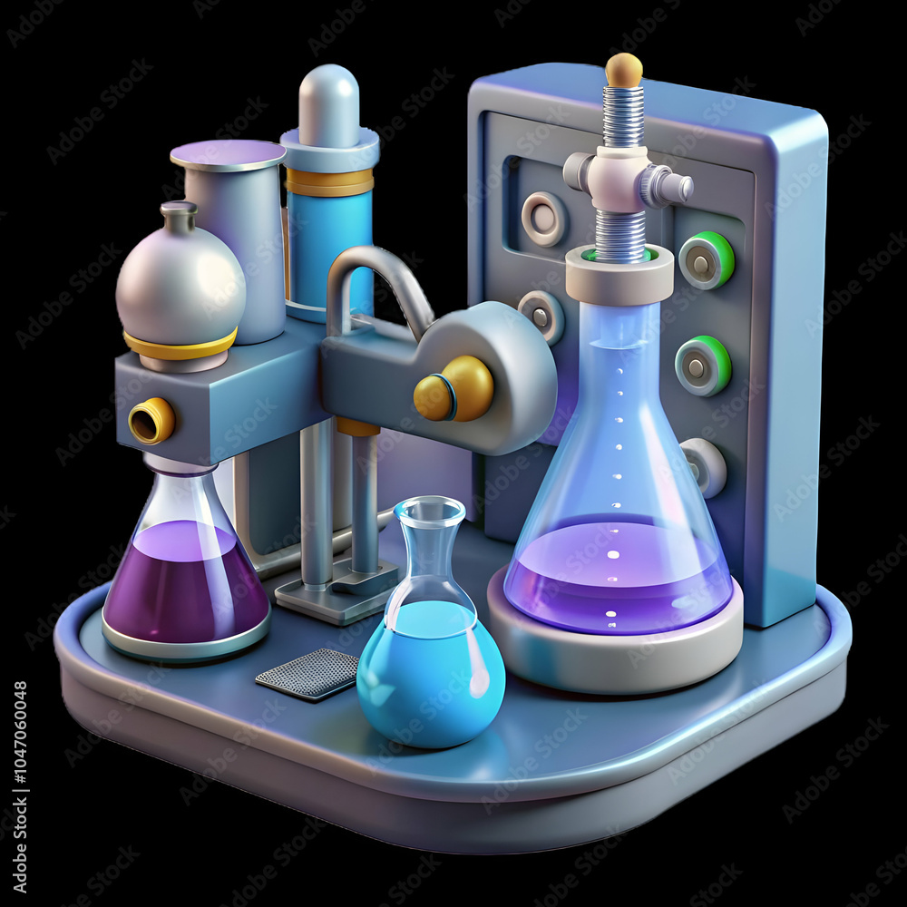 Aufkleber high tech lab setting advanced equipment clean professional background ample copy space for science 