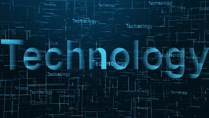 Technology text background