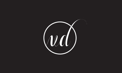 Fototapeta premium VD, DV , D ,V, Abstract Letters Logo Monogram