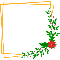 Christmas Frame Geometric