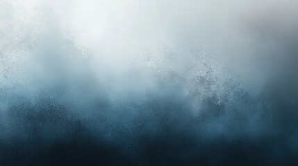 Obraz premium Abstract background with blue tones and a grunge texture, evoking a minimalistic style inspired by the dark sky and foggy atmosphere. This design combines soft gradients and textured overlays to creat