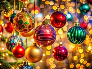 Beautiful High Dynamic Range Christmas Hanging Ornaments for Festive Decor