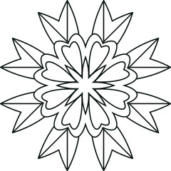 Mandala Templates Circular Pattern in the Form of a Mandala Decorative Ornament in Ethnic Oriental Style.