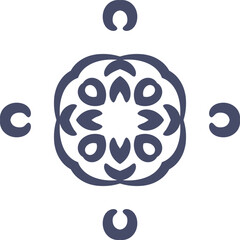 Obraz premium Flower Mandala Art Designs Circular Pattern in the Form of a Mandala Decorative Ornament in Ethnic Oriental Style.