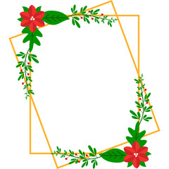 Obraz premium Christmas Frame Geometric