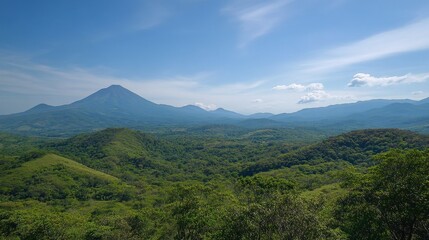 El Salvador Adventure: Panoramic View of Izalco Volcano from Cerro Verde National Park