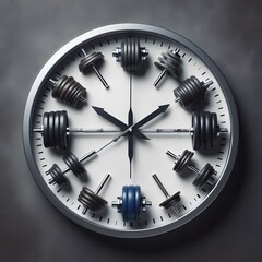 Weightlifting Clock: A clock where the hands are barbells, symbolizing how time spent on fitness yields health benefits over time