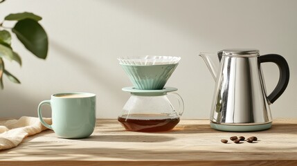 Fototapeta premium The Coffee Brewing Setup