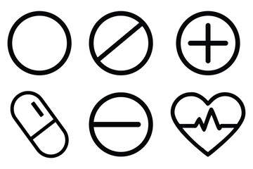 Medical icon set collection 