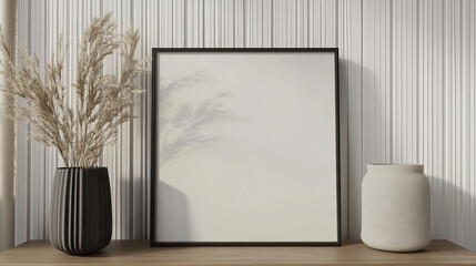 Blank Canvas and Frame Mockups for Minimalist Home Decor Inspiration