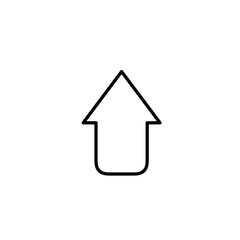 up arrow icon vector simple design for direction