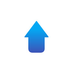 up arrow icon vector simple design for direction
