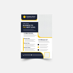 Corporate business flyer template design set with blue, orange, red and yellow color. marketing, business proposal, promotion, advertise, publication, cover page. new digital marketing flyer