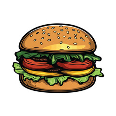 Modern Burger Vector Logo Design Template for Branding and Marketing Collateral