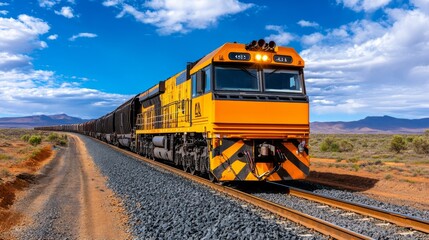 Fototapeta premium freight railway cars. transport transportation of coal