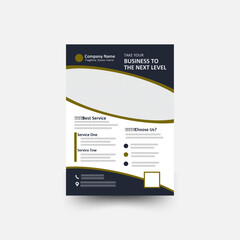 Corporate business flyer template design set with blue, orange, red and yellow color. marketing, business proposal, promotion, advertise, publication, cover page. new digital marketing flyer