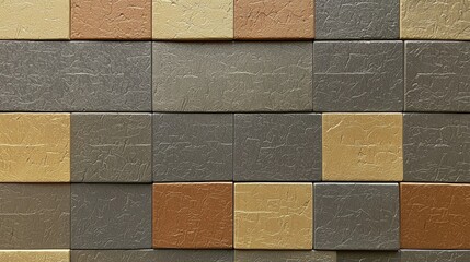 Aesthetic Textured Tiles in Various Colors for Interior Design