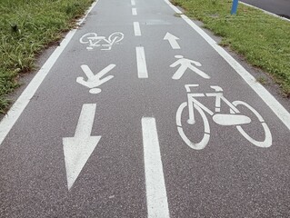 bicycle lane sign