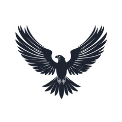 Obraz premium Falcon Wings Logo Design Template Vector Illustration