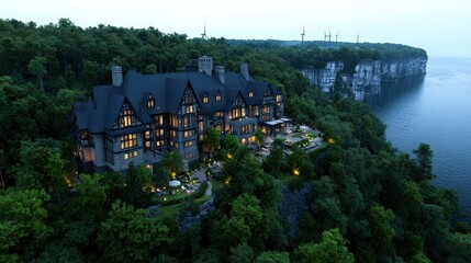 Luxury Estate on Clifftop with Stunning Lake View