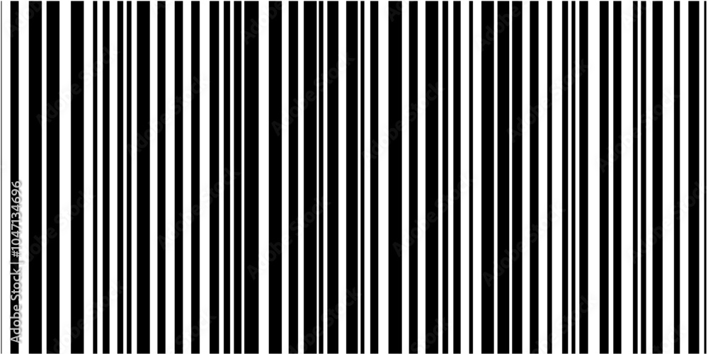 Aufkleber Vertical lines pattern with varying widths and spaces