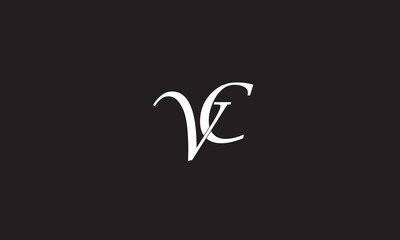 Fototapeta premium VC, CV, C, V Abstract Letters Logo Monogram