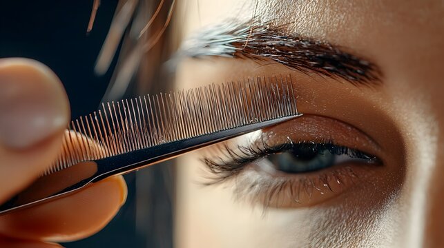 Expertly crafted angled bob haircut with a sharp geometric edge creating a sophisticated and modern look for the fashion forward individual