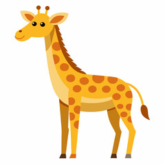 Obraz premium giraffe cartoon isolated on white