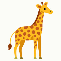 Obraz premium giraffe cartoon isolated on white