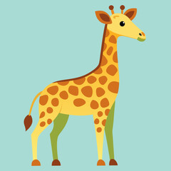 Obraz premium giraffe cartoon isolated on white