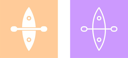 Kayak Vector Icon