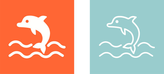 Dolphin Vector Icon