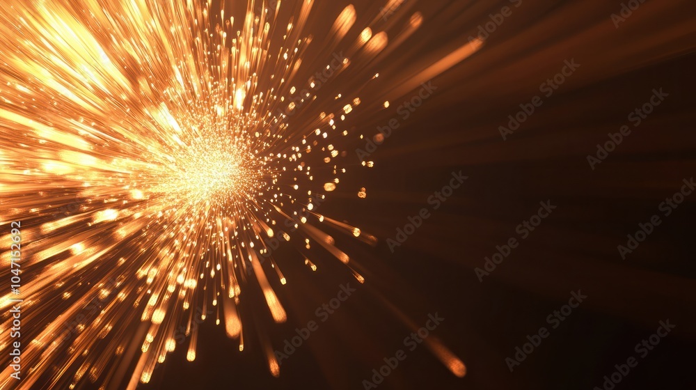 Poster abstract firework background with free space for text