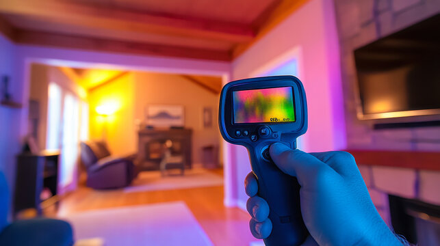Indoor Air Quality Inspection with Infrared Thermal Imaging in Family Room