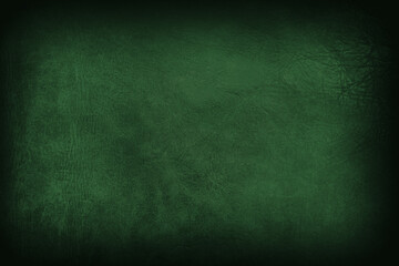 Beautiful green background with leather texture