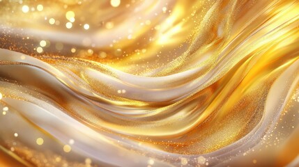 Golden abstractions with sparkles and gentle bokeh for bright festive moments 2025