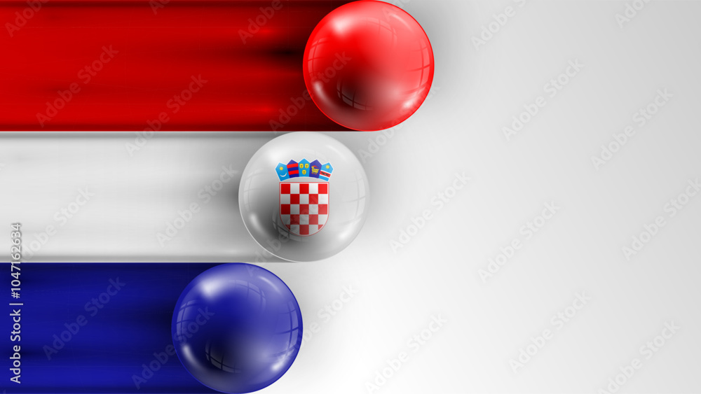 Poster background flag of croatia graphic and label. element of impact for the use you want to make of it.