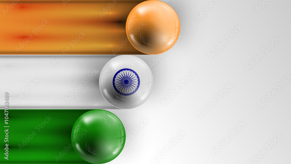 Poster background flag of india graphic and label. element of impact for the use you want to make of it.