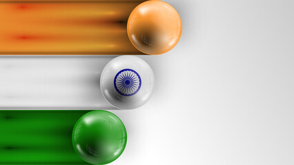 Background flag of India graphic and label. Element of impact for the use you want to make of it.