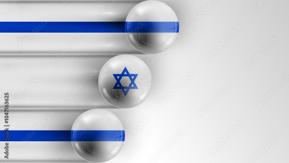 Poster background flag of israel graphic and label. element of impact for the use you want to make of it.