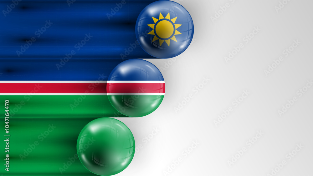 Aufkleber background flag of namibia graphic and label. element of impact for the use you want to make of it.