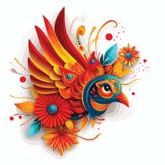 Obraz premium Vibrant Pohela Boishakh Background Vector Design for Happy Bengali Celebrations