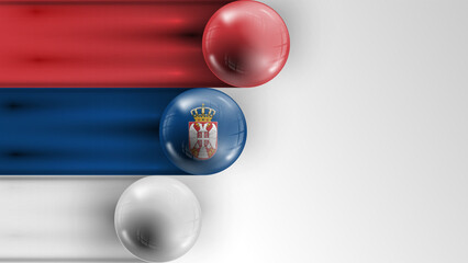 Background flag of Serbia graphic and label. Element of impact for the use you want to make of it.