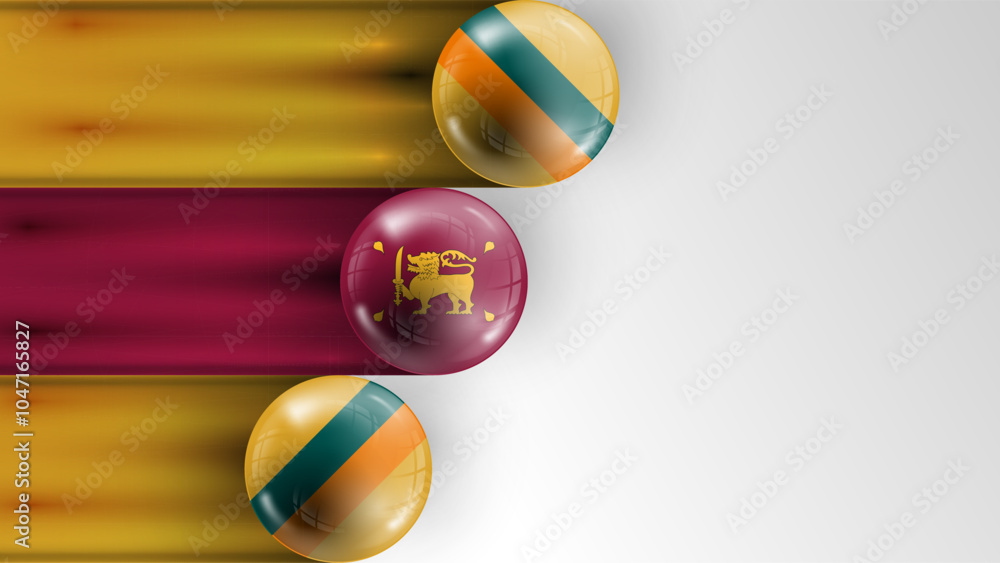 Poster background flag of srilanka graphic and label. element of impact for the use you want to make of it.