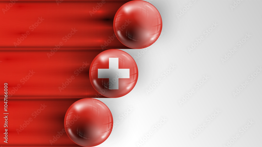 Poster background flag of switzerland graphic and label. element of impact for the use you want to make of 