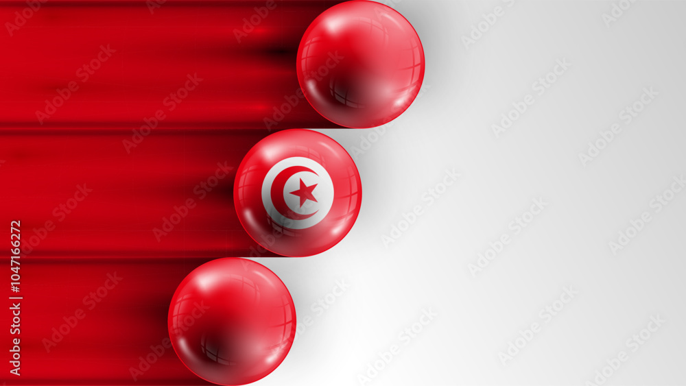 Aufkleber background flag of tunisia graphic and label. element of impact for the use you want to make of it.