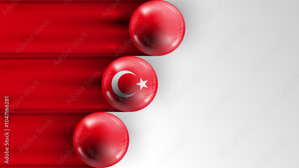Poster background flag of turkey graphic and label. element of impact for the use you want to make of it.